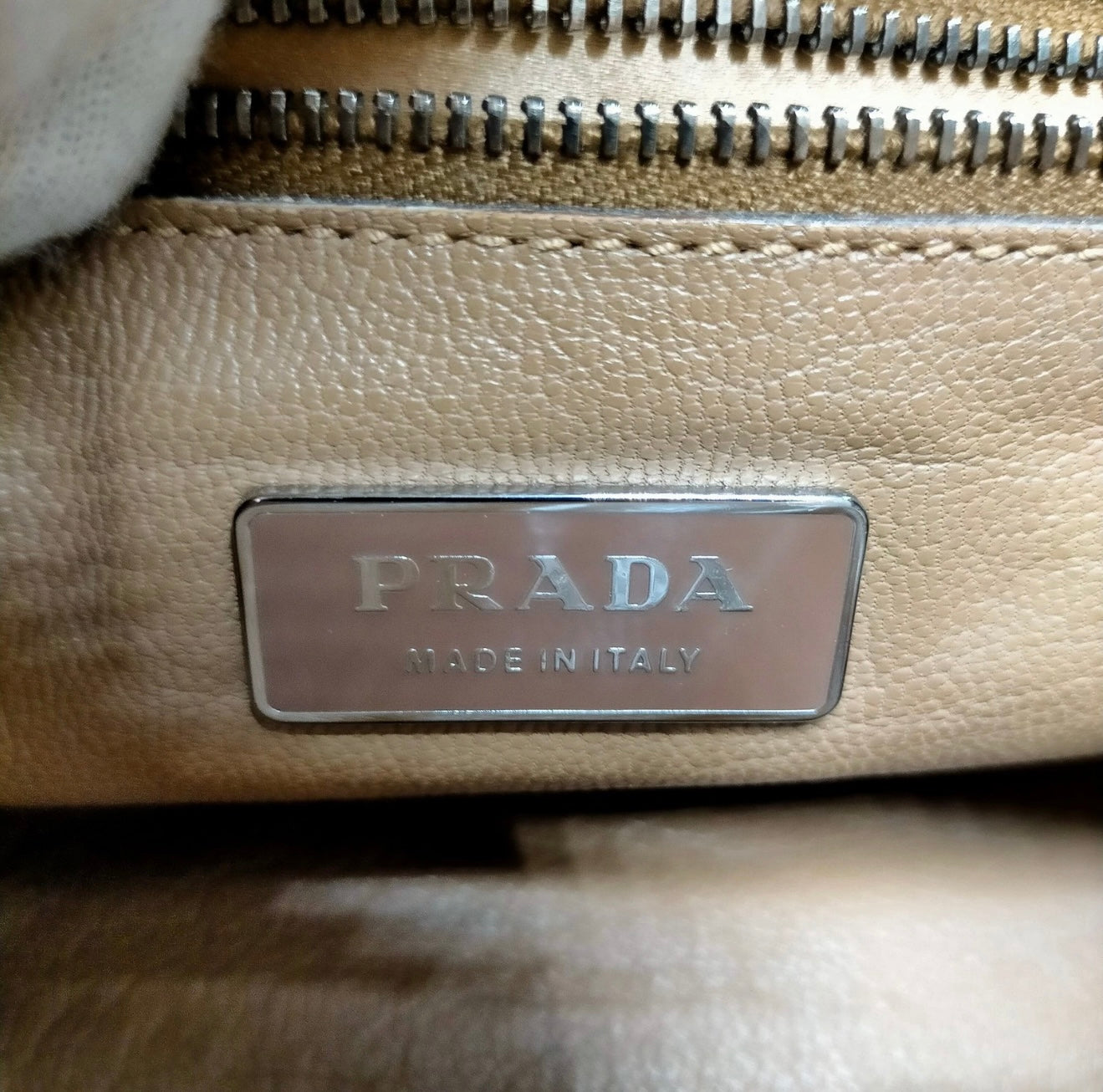 Prada Brown Leather Shoulder Bag