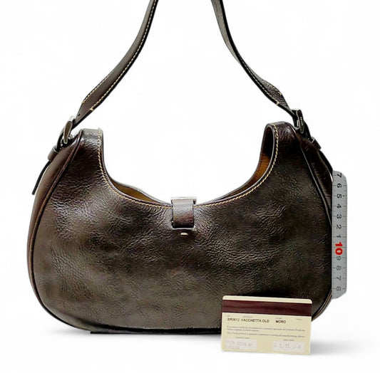 Prada Brown Leather Shoulder Bag