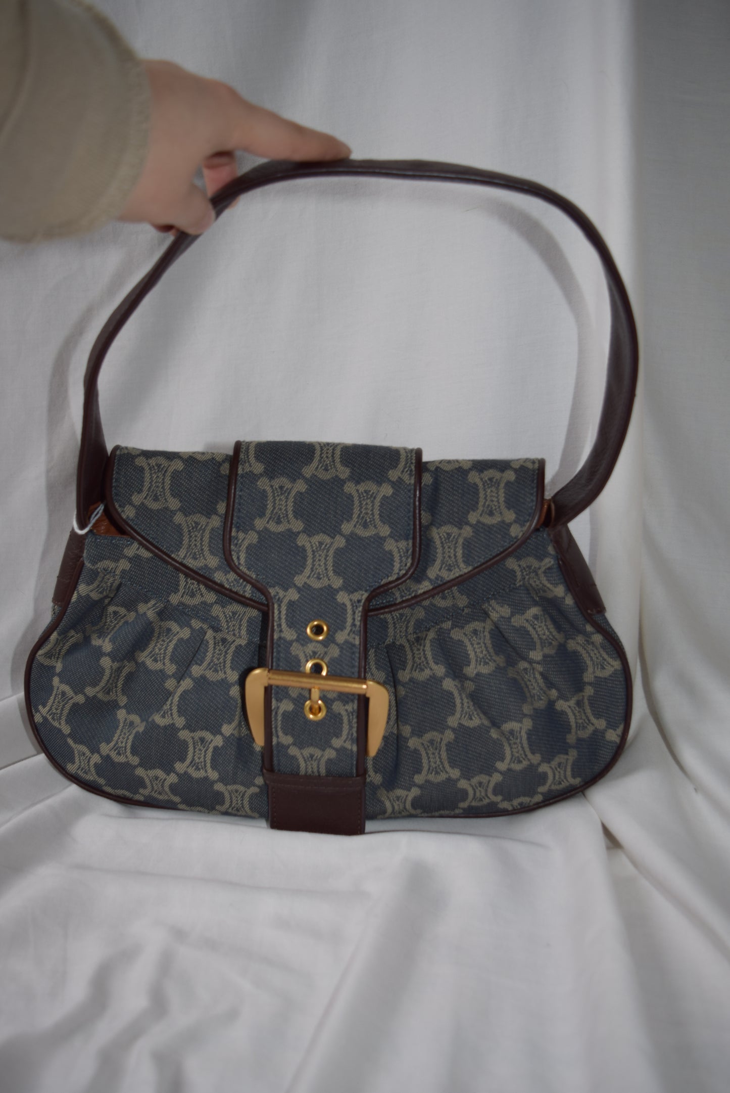 Celine Denim Shoulder Bag