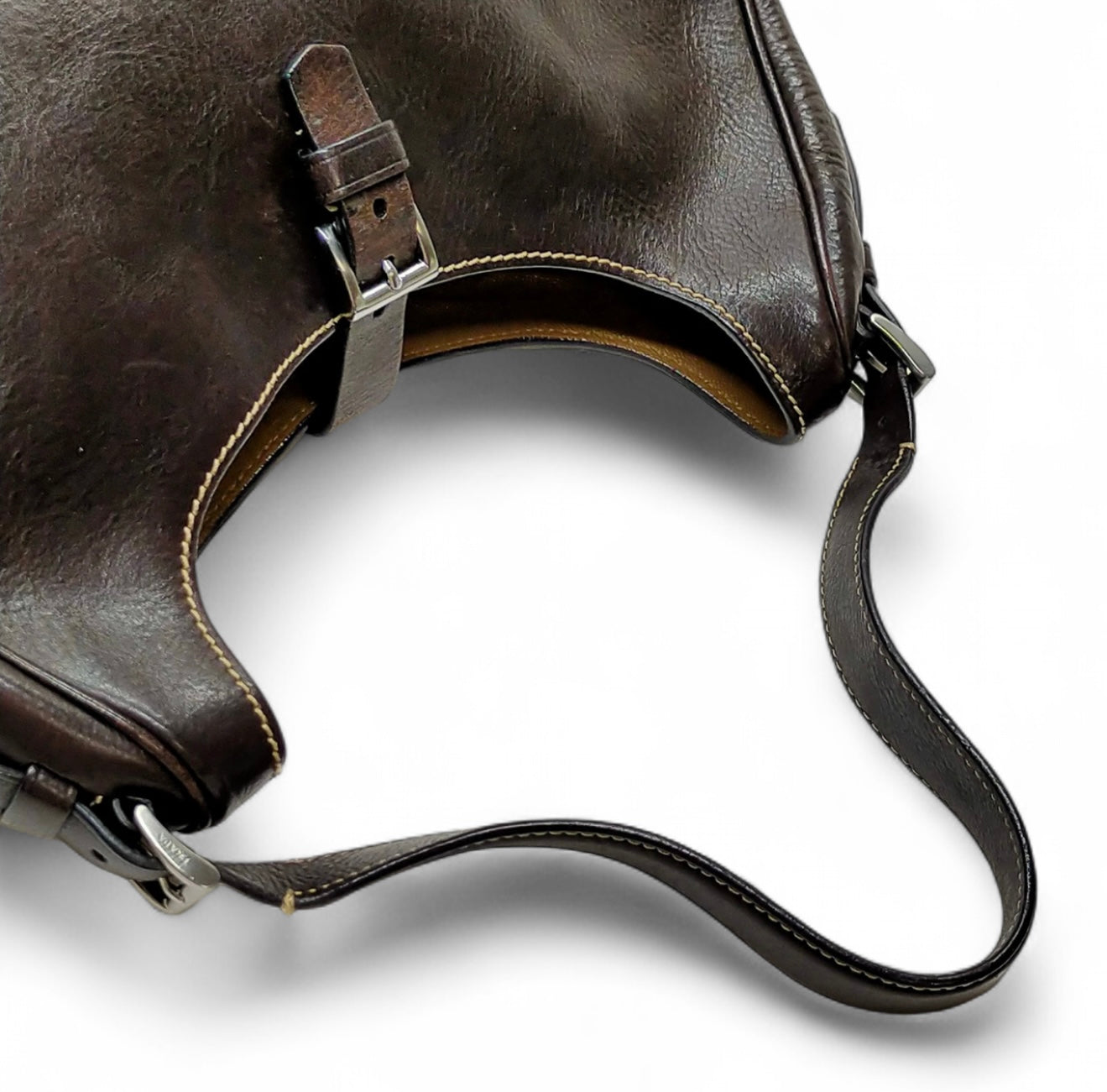 Prada Brown Leather Shoulder Bag