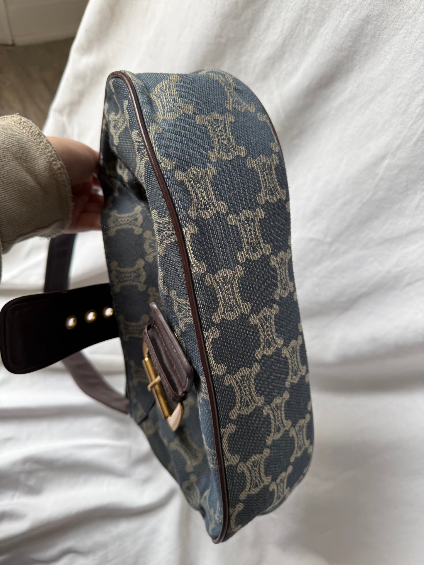 Celine Denim Shoulder Bag